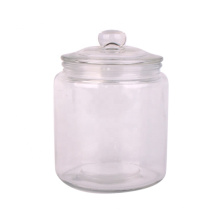 Kitchen 1liter 2 liter 4L 6L 8L large capacity food storage glass container  with glass lid